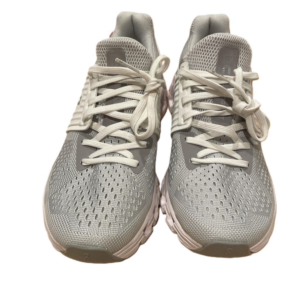 On Cloudswift gray White Lace Up Mesh CloudTec Running Sneakers US 6 EUC